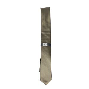 Alfani Mens Neck Tie Beige Tan Silk Blend New